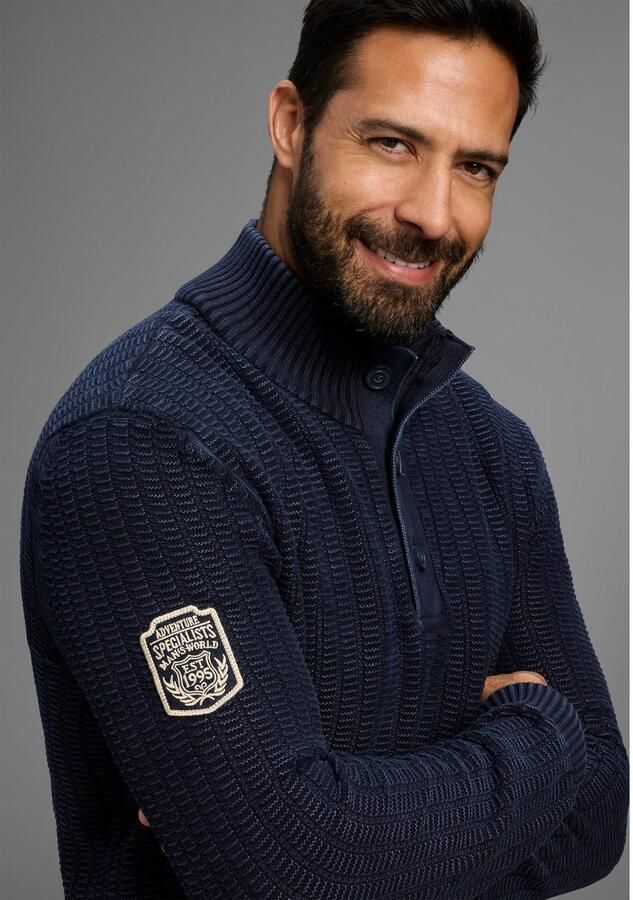 Man's World Schipperstrui Tot XL met badge op de mouw - Foto 2