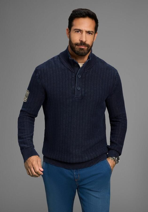 Man's World Schipperstrui Tot XL met badge op de mouw - Foto 6