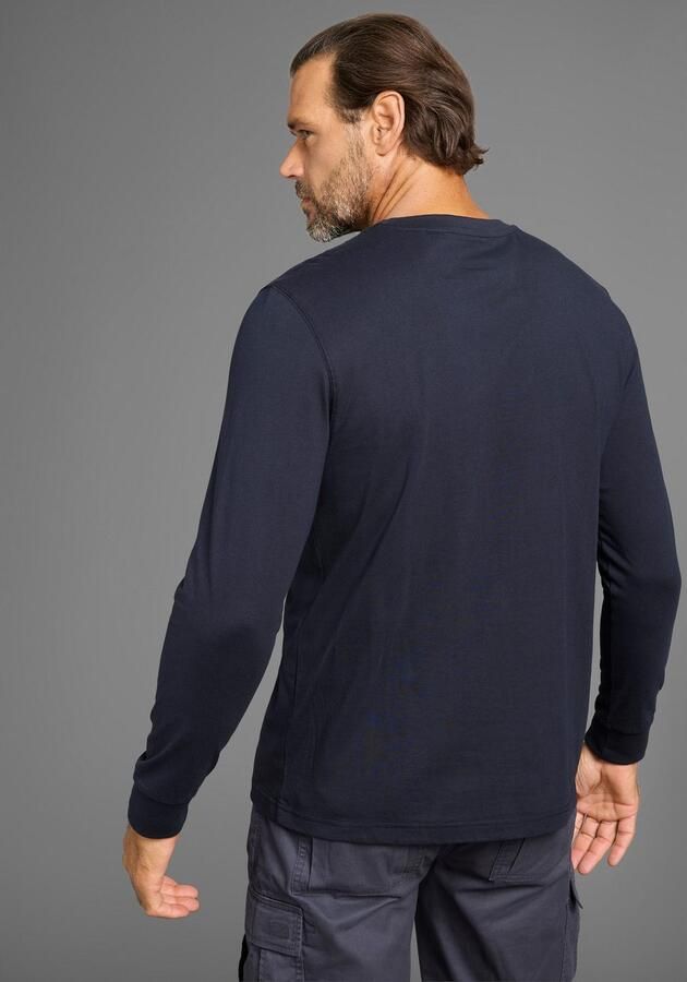 Man's World Shirt met lange mouwen kleine borstprint - Foto 4