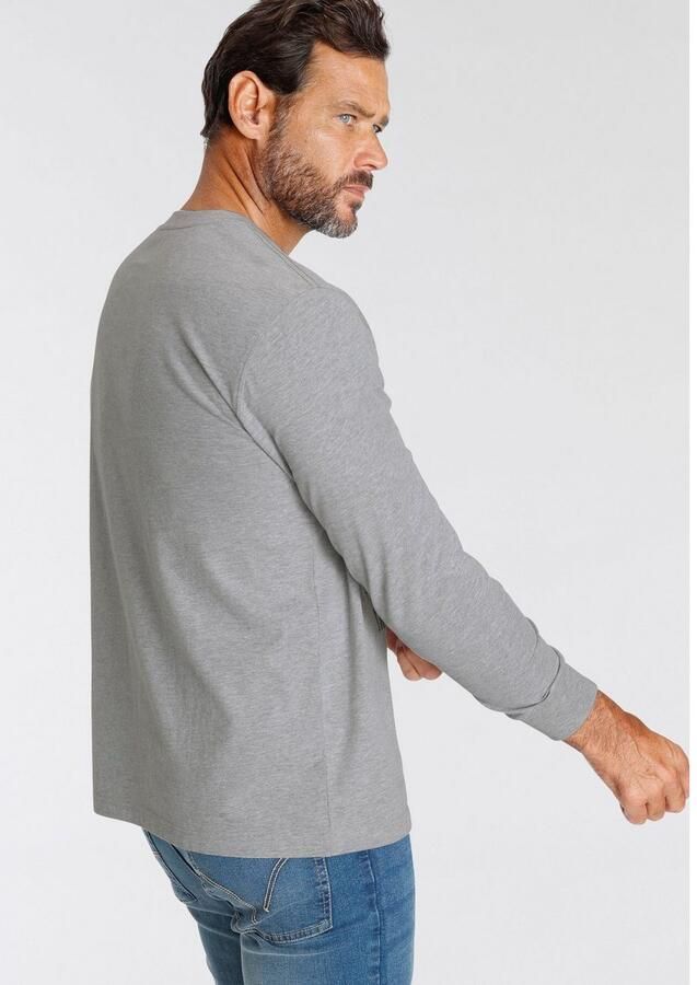 Man's World Shirt met lange mouwen Lange mouwen bedrukt van katoen en viscose met ribboordjes - Foto 3