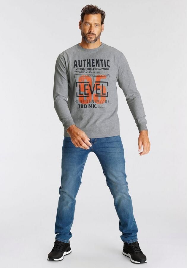 Man's World Shirt met lange mouwen Lange mouwen bedrukt van katoen en viscose met ribboordjes - Foto 7