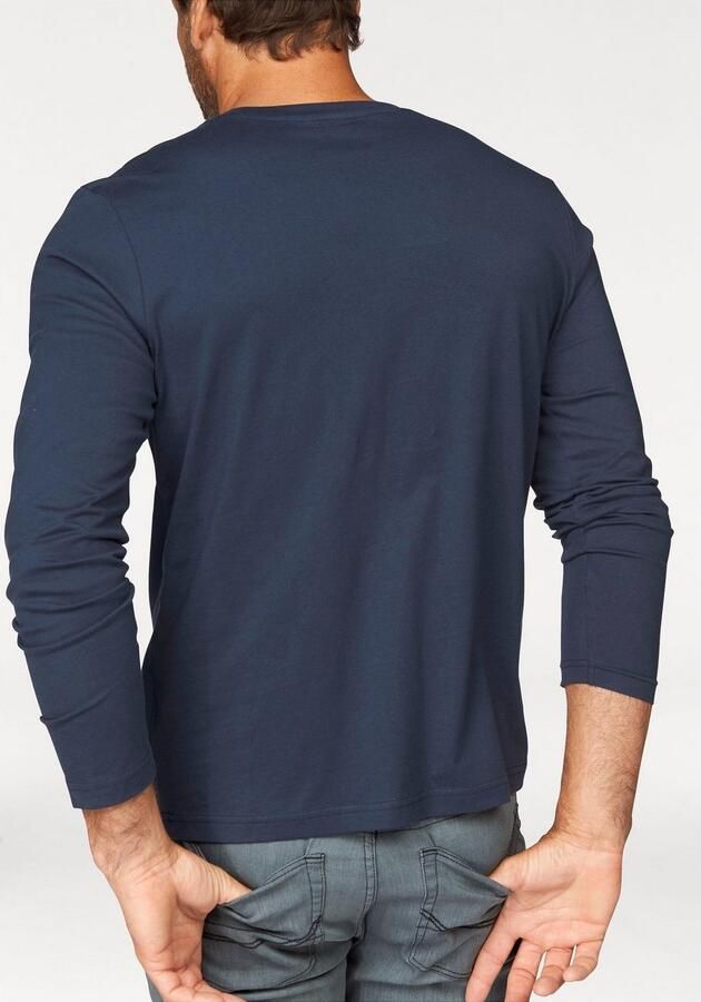 Man's World Shirt met lange mouwen Nieuwe kleur ! Lange mouwen effen van katoen in 3-pack (3-delig Set van 3) - Foto 7