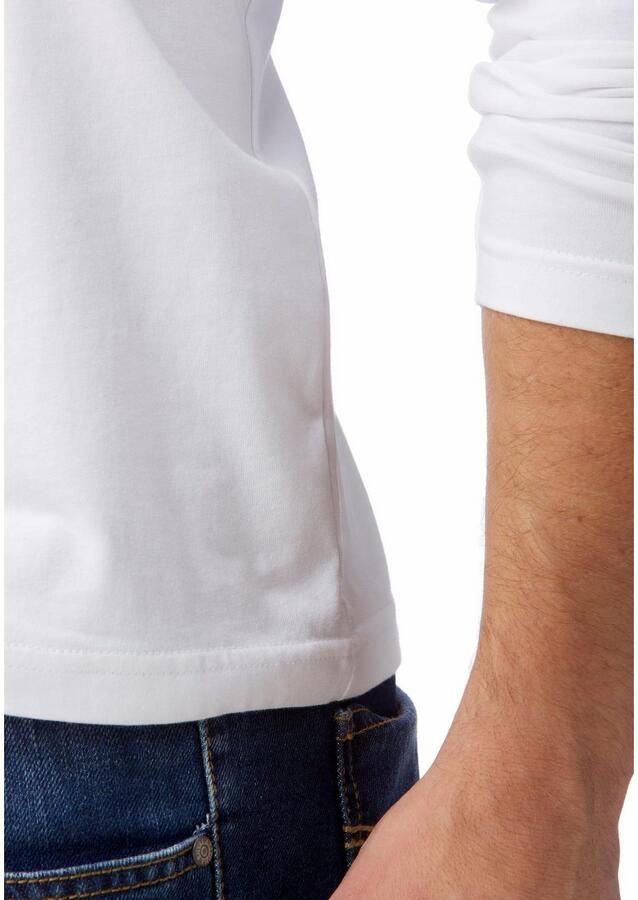 Man's World Shirt met lange mouwen Nieuwe kleur ! Lange mouwen effen van katoen in 3-pack (3-delig Set van 3) - Foto 2