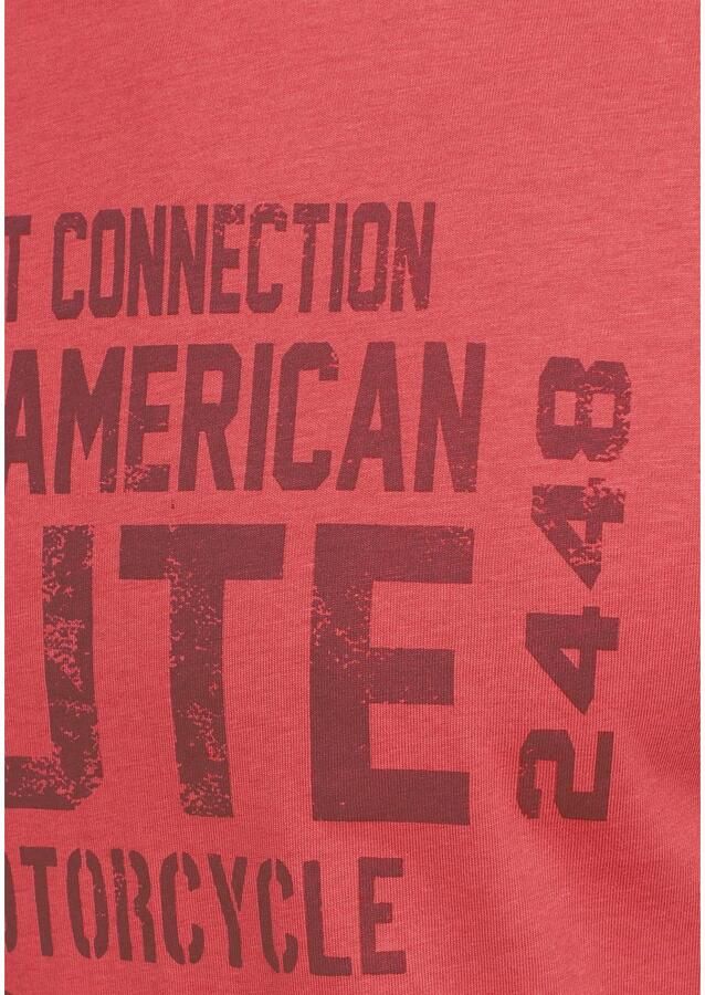 Man's World Shirt met ronde hals korte mouwen casual pasvorm bedrukt ronde hals - Foto 2