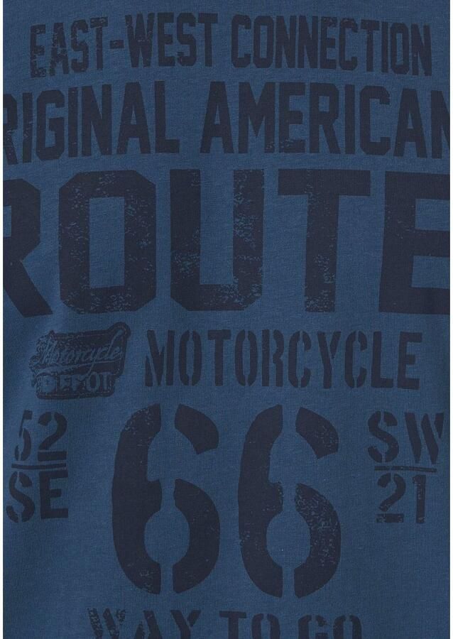 Man's World Shirt met ronde hals korte mouwen casual pasvorm bedrukt ronde hals - Foto 3