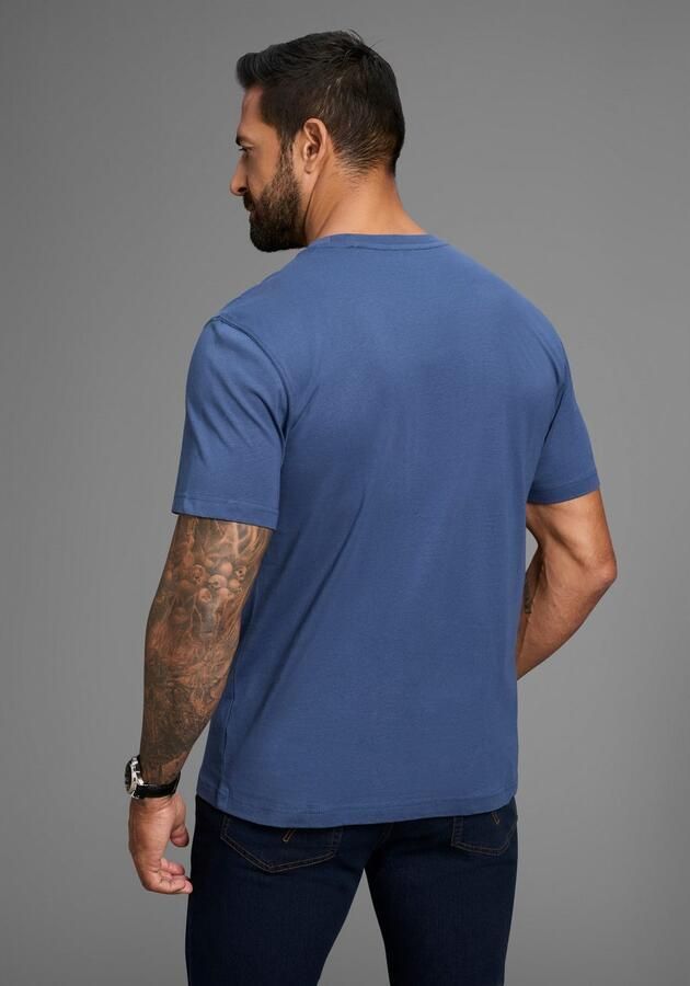 Man's World Shirt met ronde hals korte mouwen casual pasvorm bedrukt ronde hals - Foto 7