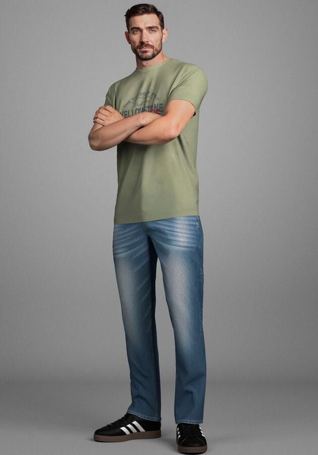 Arizona Jeans met elastische band Paul elastische tailleband comfort-fit rechte pijpsnit - Foto 2