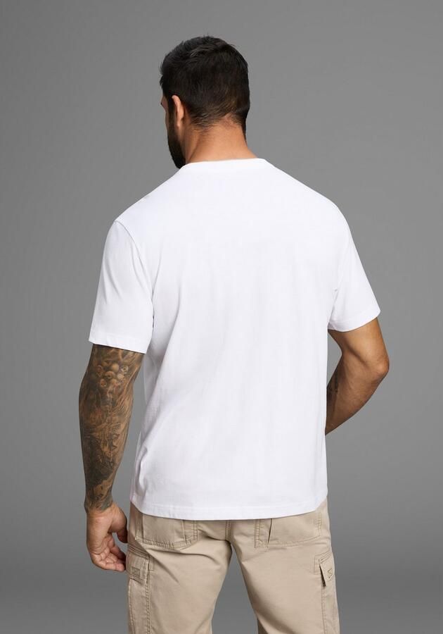 Man's World Shirt met ronde hals Nieuwe collectie! met contrasterende inzet aan de halslijn (2 stuks) - Foto 3