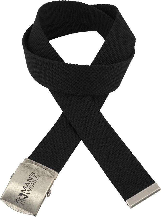 Man's World Stoffen riem Met koppelgesp textielen bandceintuur - Foto 2