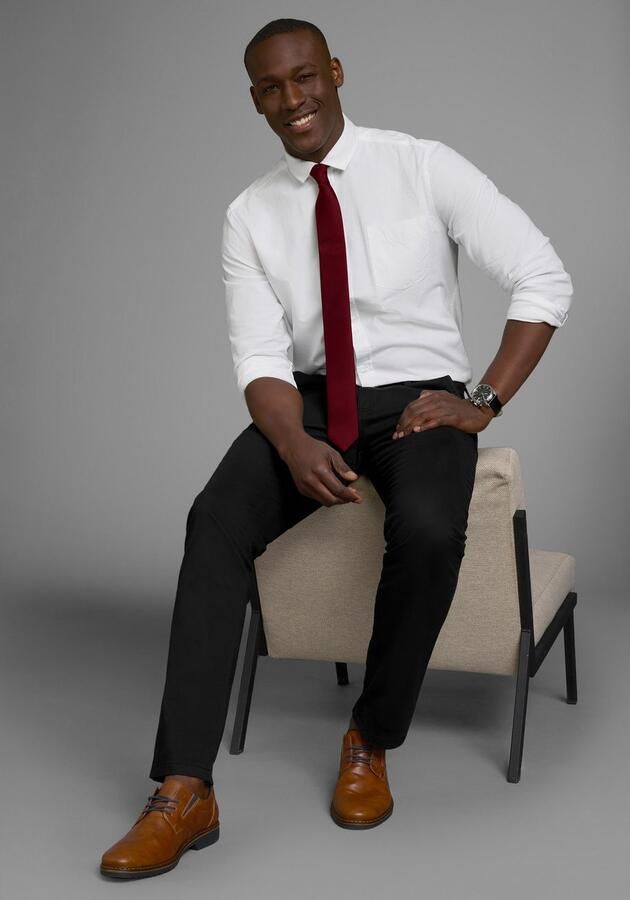 Man's World Stropdas in klassieke kleuren & slim-breedte nieuwe kleuren bordeaux & petrol