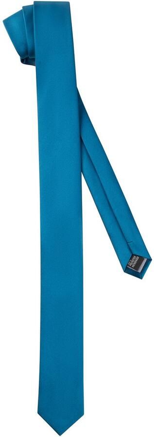 Man's World Stropdas in klassieke kleuren & slim-breedte nieuwe kleuren bordeaux & petrol - Foto 3