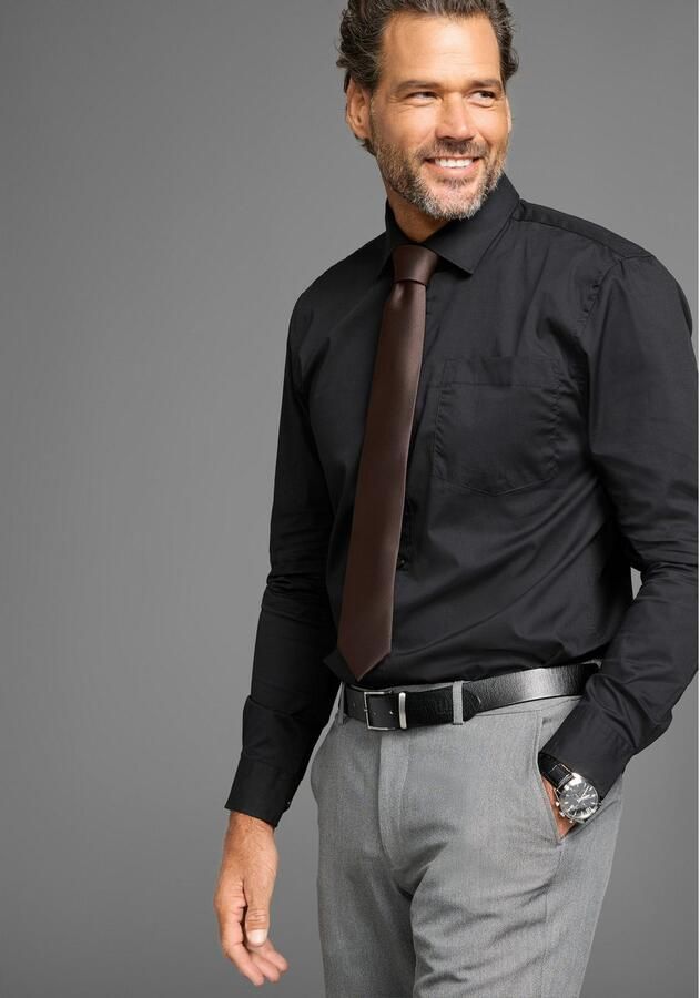 Man's World Stropdas met minimalistische ton-ton streepdesign nieuw