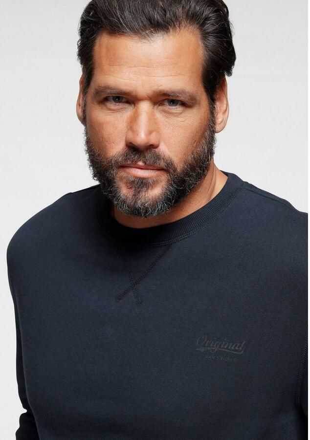 Man's World Sweatshirt Lange mouwen basic-stijl effen ronde hals - Foto 4