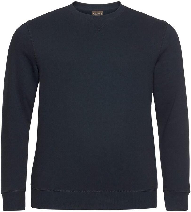 Man's World Sweatshirt Lange mouwen basic-stijl effen ronde hals
