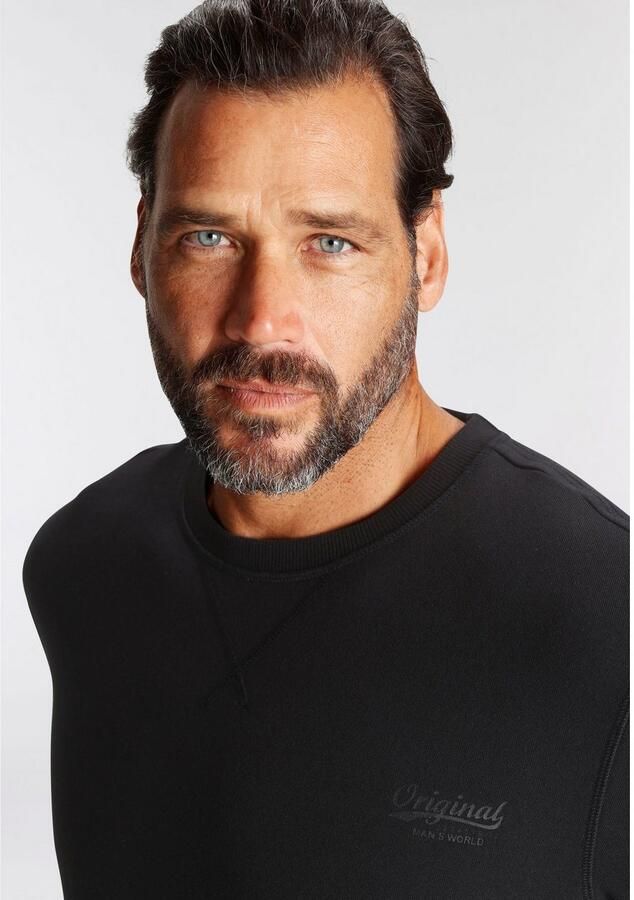 Man's World Sweatshirt Lange mouwen basic-stijl effen ronde hals - Foto 2