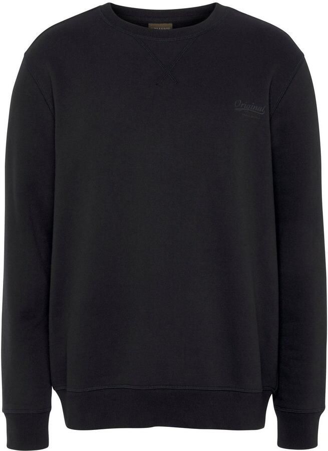 Man's World Sweatshirt Lange mouwen basic-stijl effen ronde hals