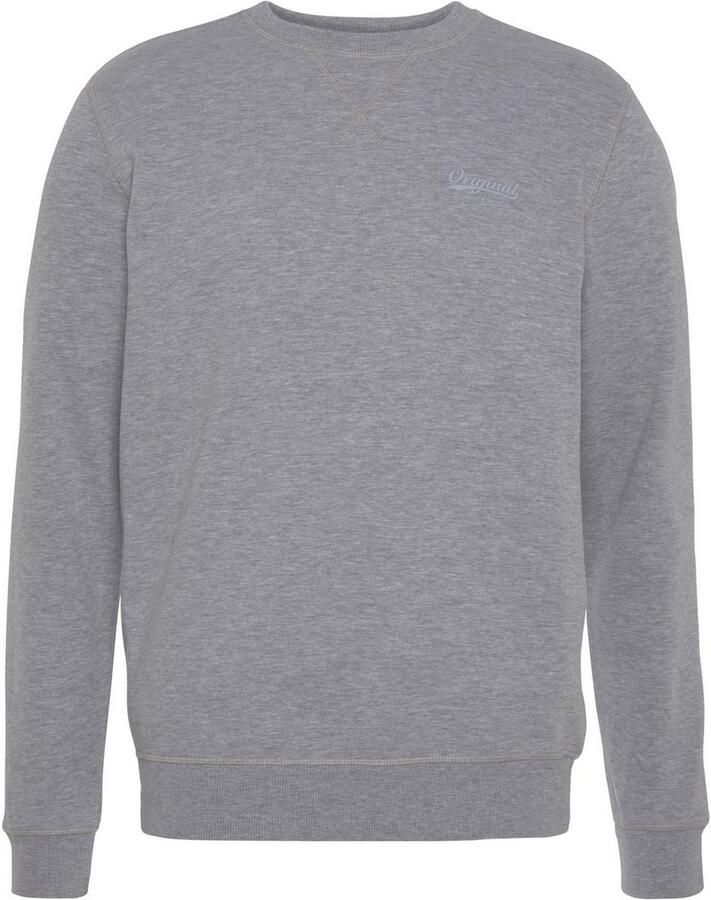 Man's World Sweatshirt Lange mouwen basic-stijl effen ronde hals