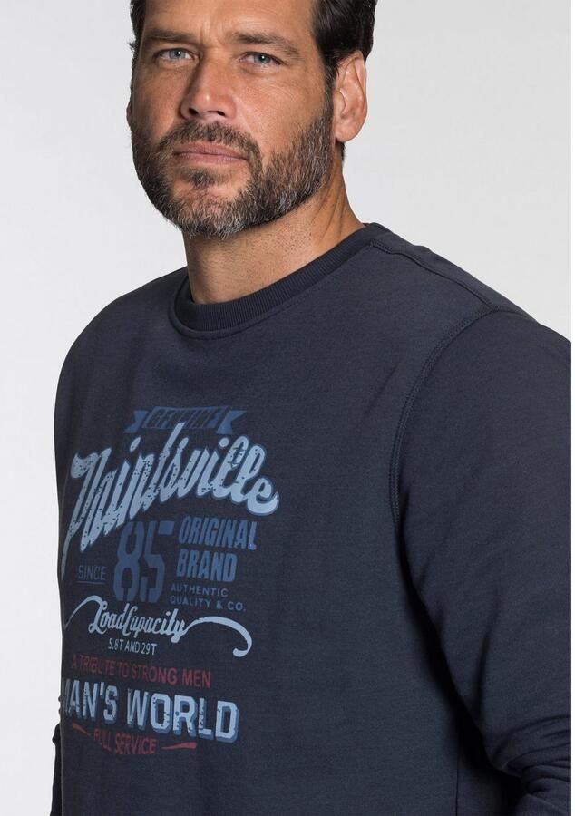 Man's World Sweatshirt Lange mouwen casual print ronde hals van katoenmix - Foto 4