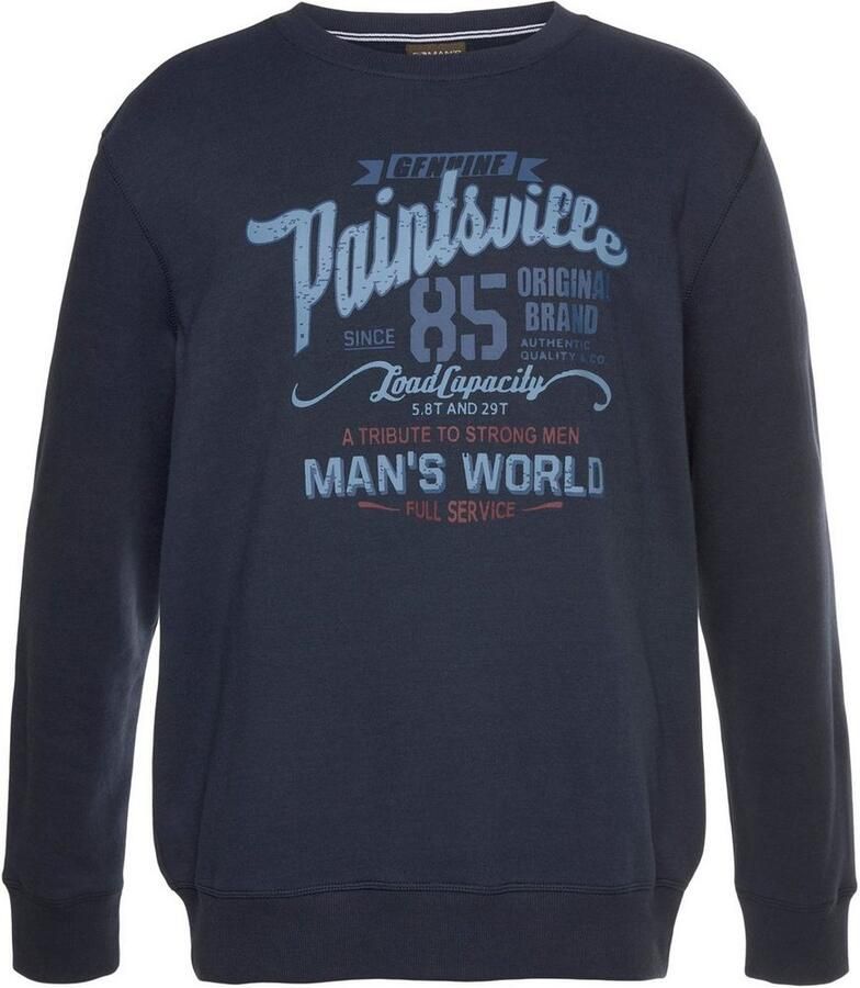 Man's World Sweatshirt Lange mouwen casual print ronde hals van katoenmix