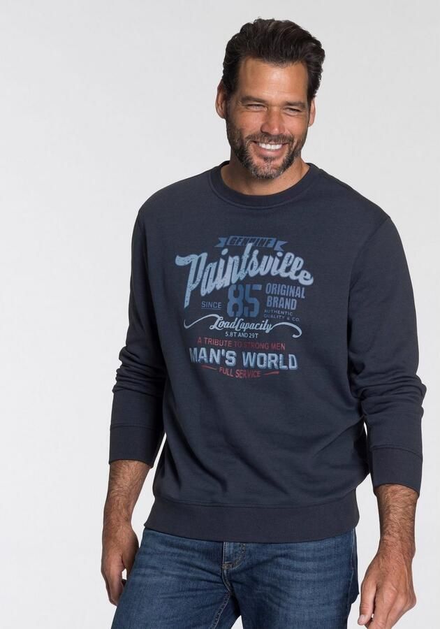 Man's World Sweatshirt Lange mouwen casual print ronde hals van katoenmix - Foto 6