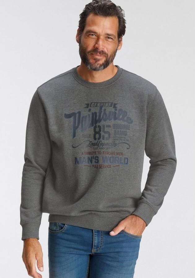 Man's World Sweatshirt Lange mouwen casual print ronde hals van katoenmix - Foto 5