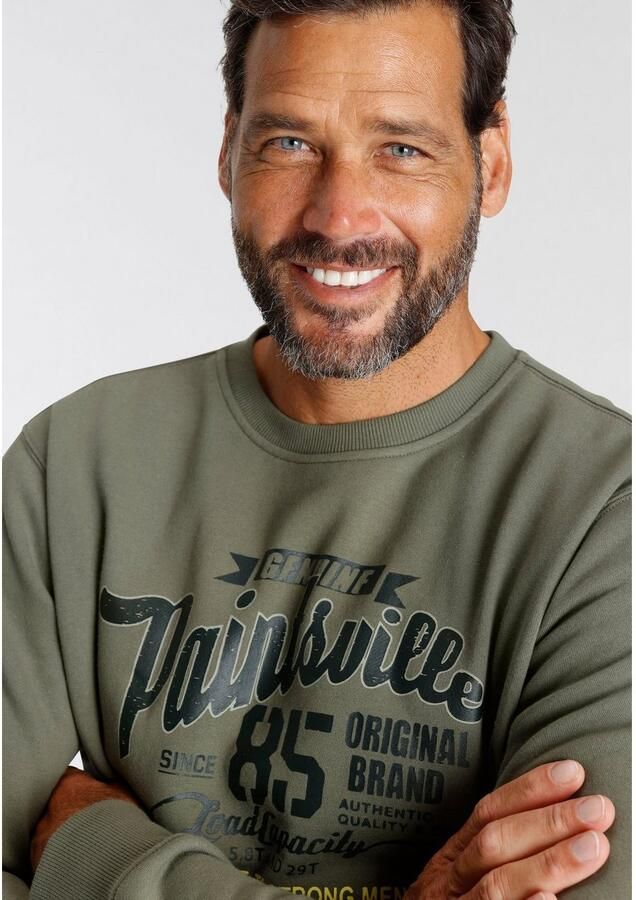 Man's World Sweatshirt Lange mouwen casual print ronde hals van katoenmix - Foto 3