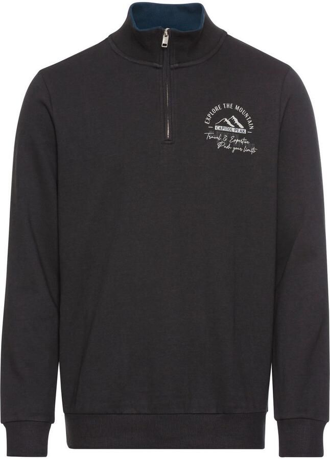 Man's World Sweatshirt met contrasterende kraag nieuwe kleuren