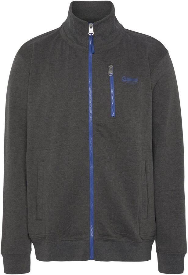 Man's World Sweatvest met contrastkleurige ritssluiting - Foto 6