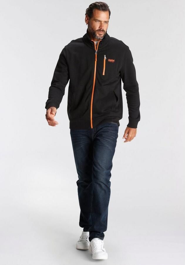 Man's World Sweatvest met contrastkleurige ritssluiting - Foto 5