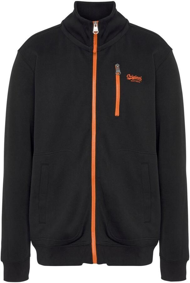 Man's World Sweatvest met contrastkleurige ritssluiting - Foto 6