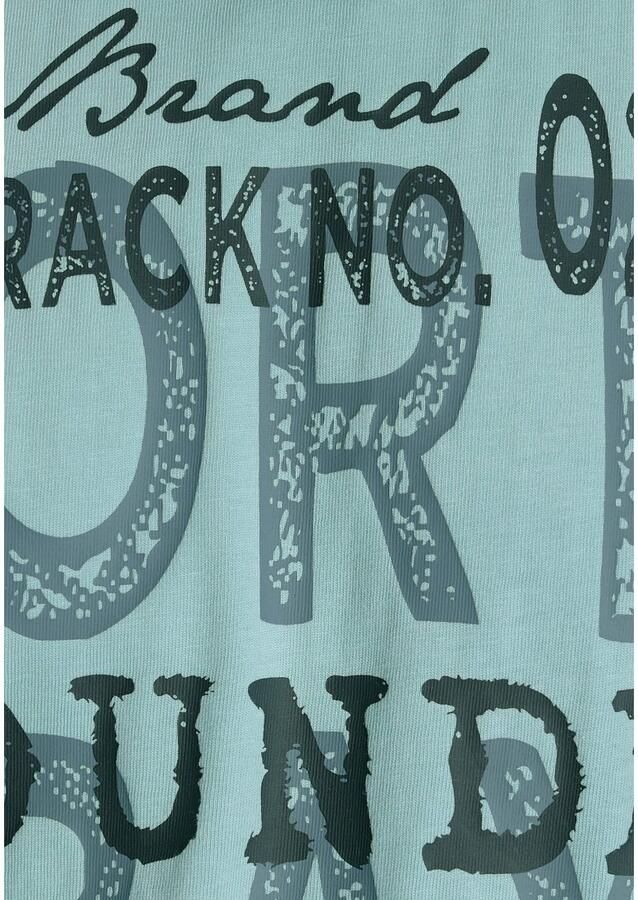 Man's World T-shirt Korte mouw casual pasvorm met coole print ronde hals - Foto 4