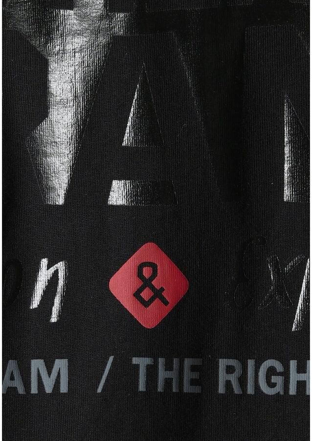 Man's World T-shirt Korte mouw met print ronde hals van katoen ook in grote maten - Foto 3