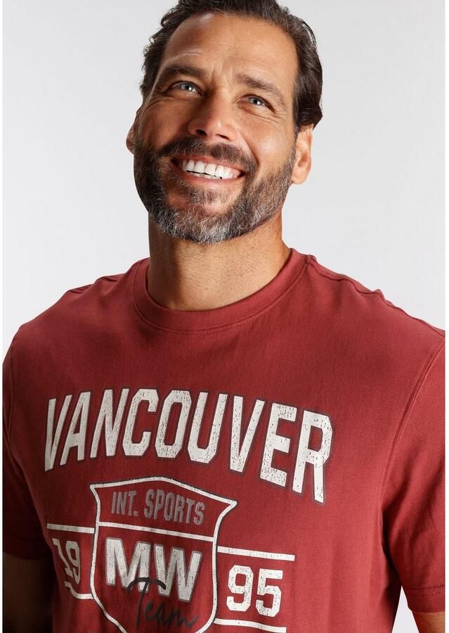 Man's World T-shirt Korte mouwen bedrukt ronde hals van katoen - Foto 3