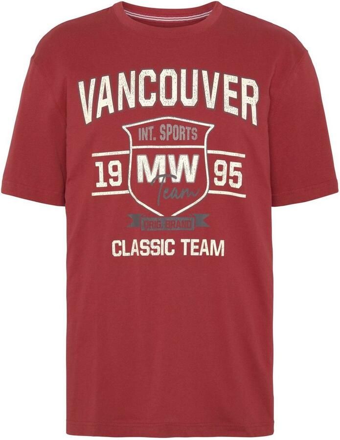 Man's World T-shirt Korte mouwen bedrukt ronde hals van katoen