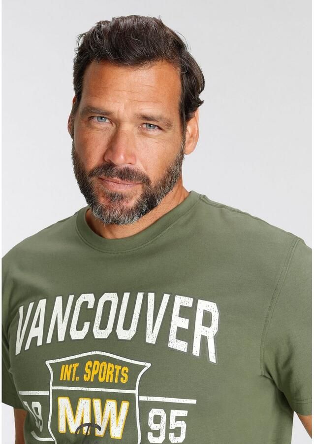 Man's World T-shirt Korte mouwen bedrukt ronde hals van katoen - Foto 3