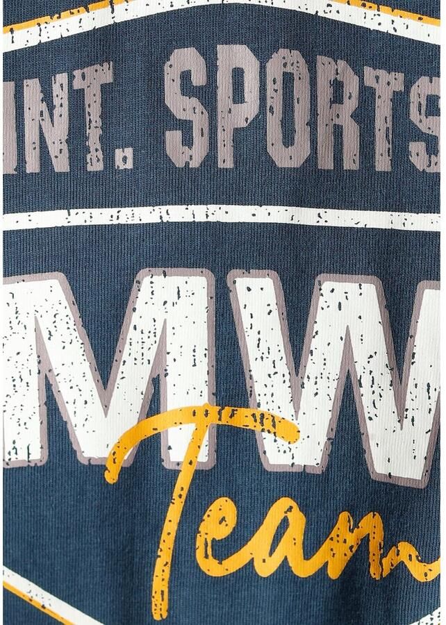 Man's World T-shirt Korte mouwen bedrukt ronde hals van katoen - Foto 2