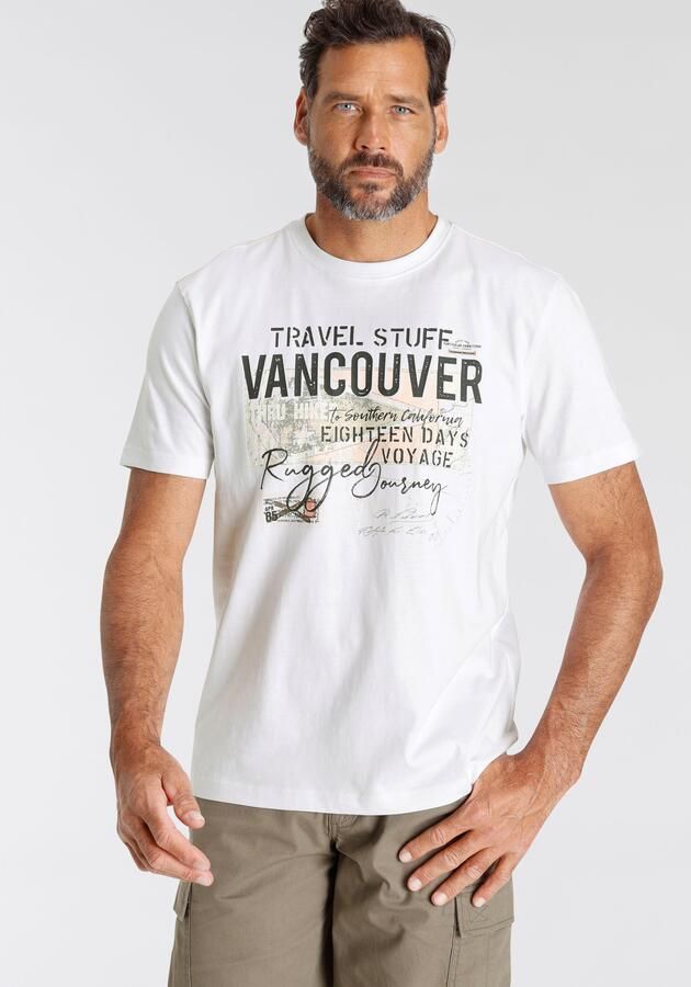 Man's World T-shirt Korte mouwen bedrukt ronde hals van rekbare jersey stof - Foto 7