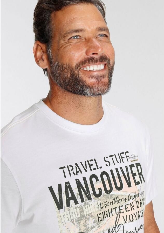 Man's World T-shirt Korte mouwen bedrukt ronde hals van rekbare jersey stof - Foto 3