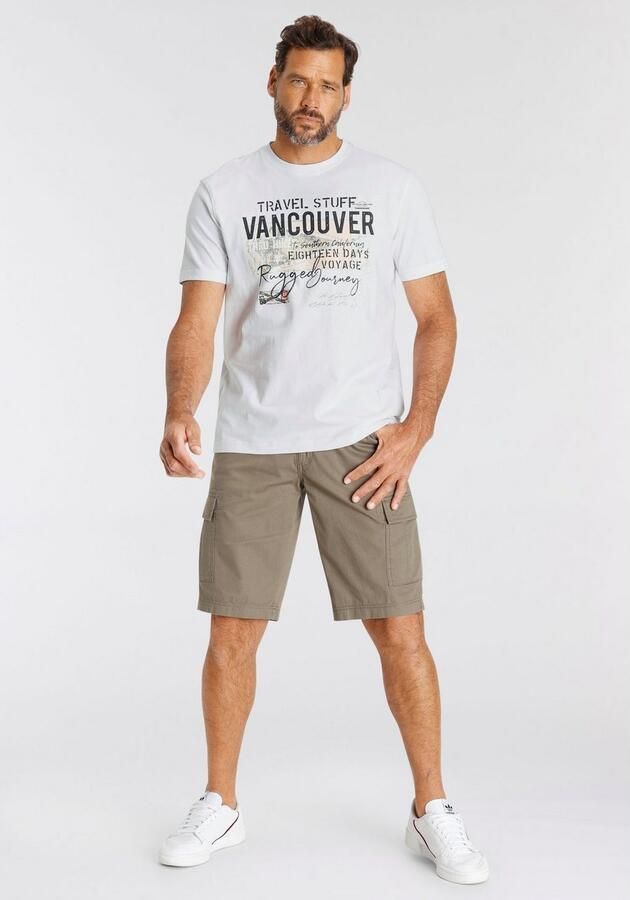 Man's World T-shirt Korte mouwen bedrukt ronde hals van rekbare jersey stof - Foto 6