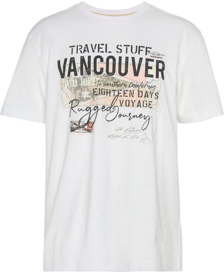 Man's World T-shirt Korte mouwen bedrukt ronde hals van rekbare jersey stof