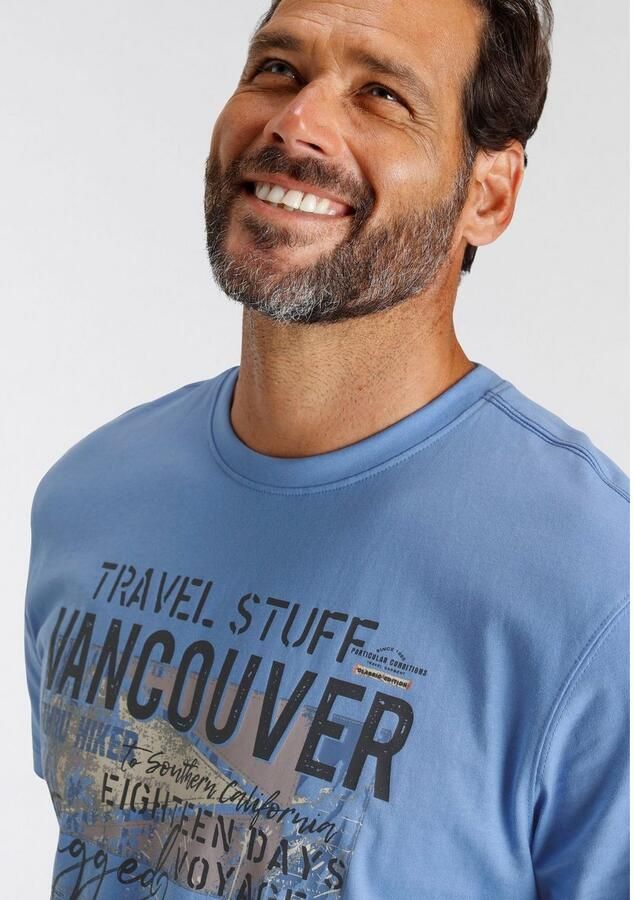 Man's World T-shirt Korte mouwen bedrukt ronde hals van rekbare jersey stof - Foto 3