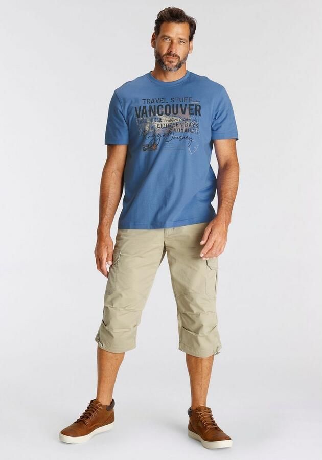 Man's World T-shirt Korte mouwen bedrukt ronde hals van rekbare jersey stof - Foto 5