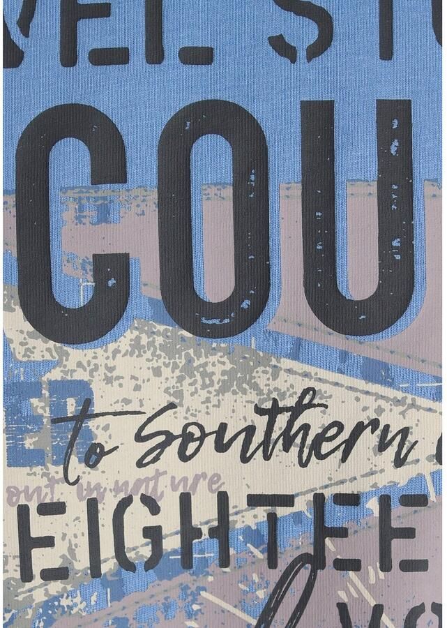 Man's World T-shirt Korte mouwen bedrukt ronde hals van rekbare jersey stof - Foto 2