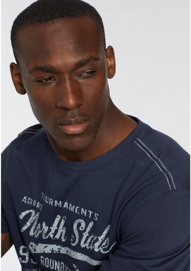 Man's World T-shirt Korte mouwen bedrukt ronde hals van single jersey - Foto 4