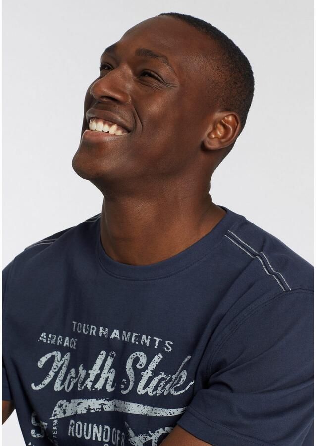 Man's World T-shirt Korte mouwen bedrukt ronde hals van single jersey - Foto 2