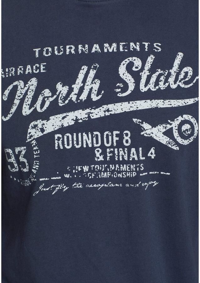 Man's World T-shirt Korte mouwen bedrukt ronde hals van single jersey - Foto 3