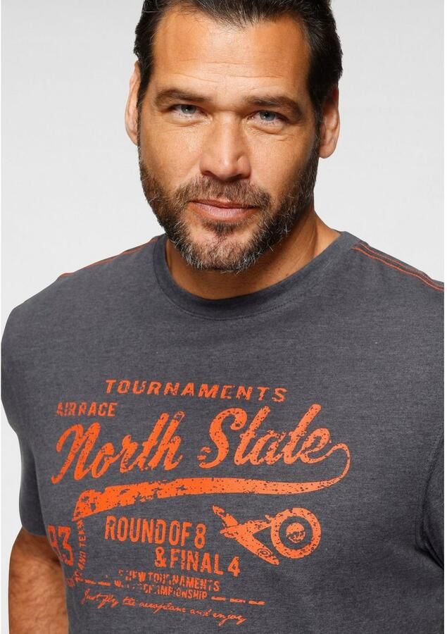 Man's World T-shirt Korte mouwen bedrukt ronde hals van single jersey - Foto 3