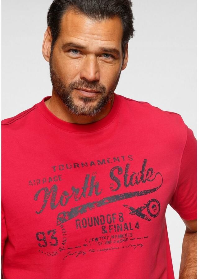 Man's World T-shirt Korte mouwen bedrukt ronde hals van single jersey - Foto 2