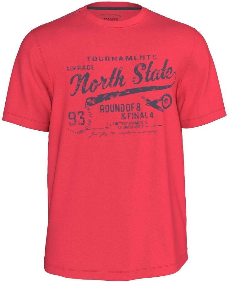 Man's World T-shirt Korte mouwen bedrukt ronde hals van single jersey