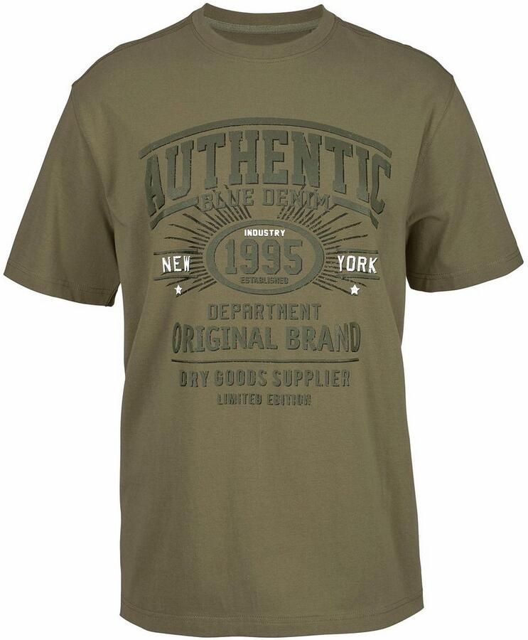 Man's World T-shirt Korte mouwen casual pasvorm bedrukt ontwerp ronde hals